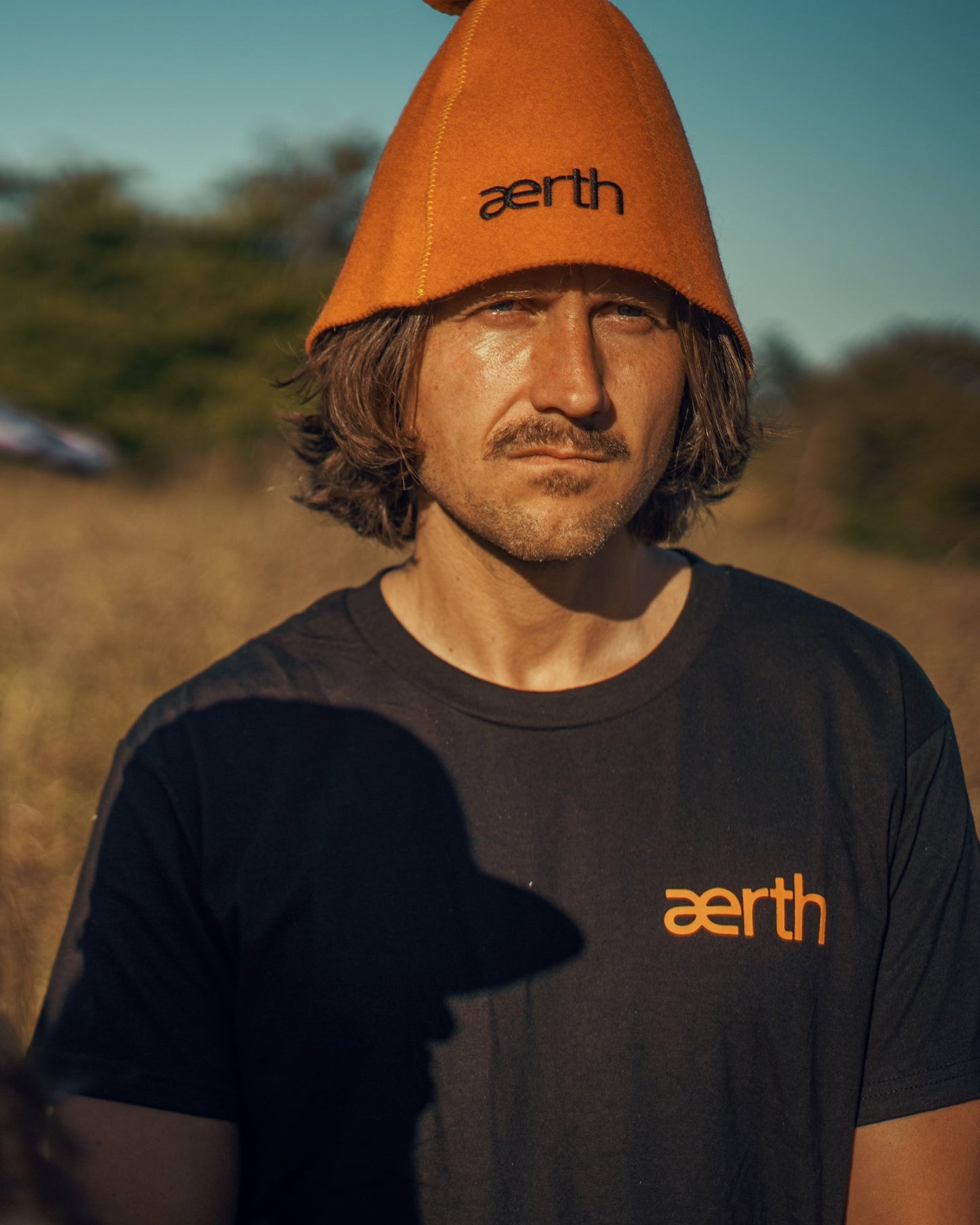 orange sauna hat
